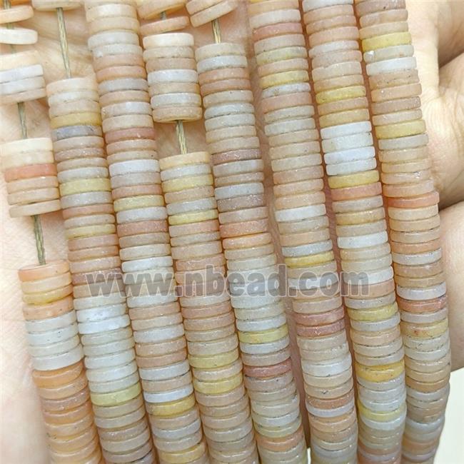 Yellow Aventurine Heishi Beads Matte