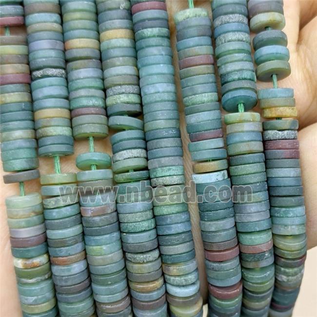Indian Agate Heishi Beads Multicolor Matte
