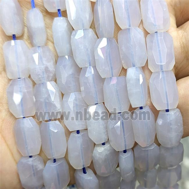 Natural Blue Opalite Quartz Beads Faceted Rectangle