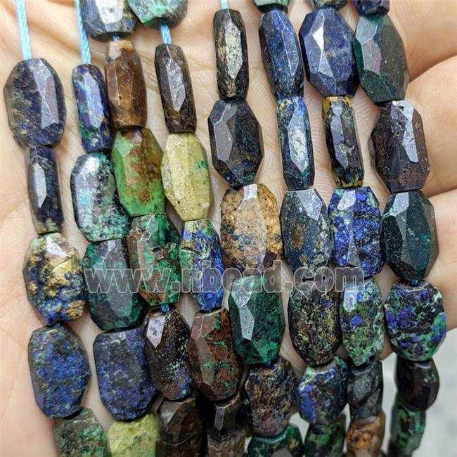 Natural Azurite Beads Beads Faceted Rectangle