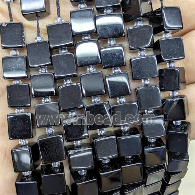 Black Obsidian Cube Beads