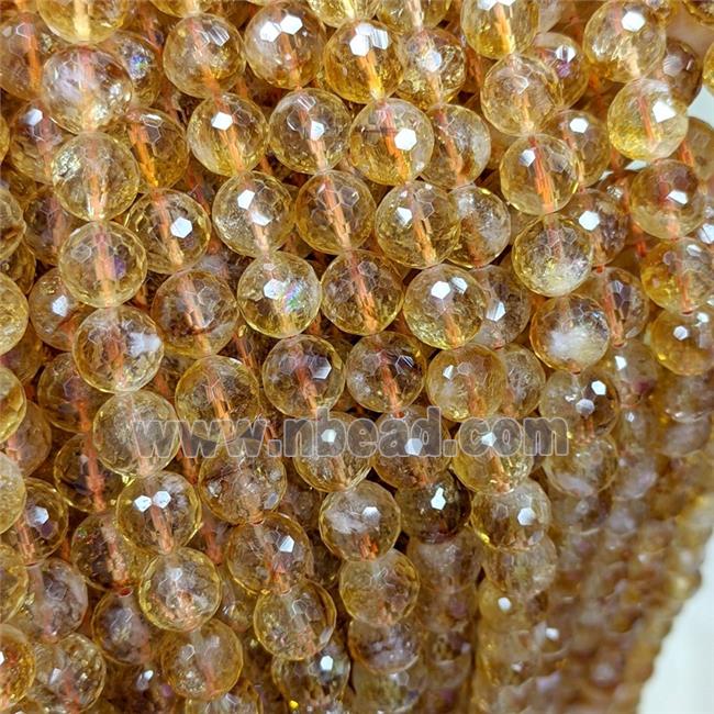 gemstone bead, faceted round