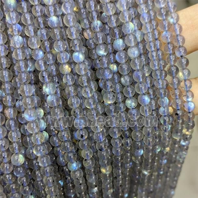 Natural Labradorite Beads Smooth Round AA-Grade