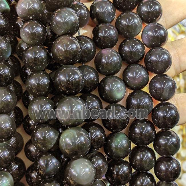 Round Obsidian Beads Multicolor Smooth Round