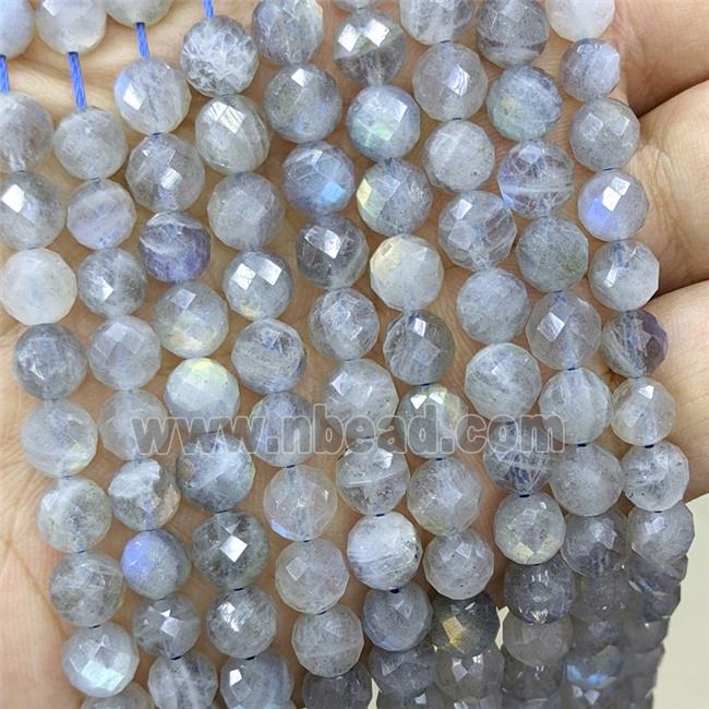 Natural Labradorite Beads Faceted Round