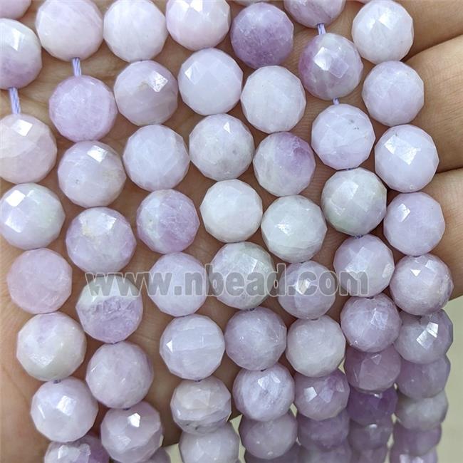 Natural Kunzite Beads Lavender Faceted Round