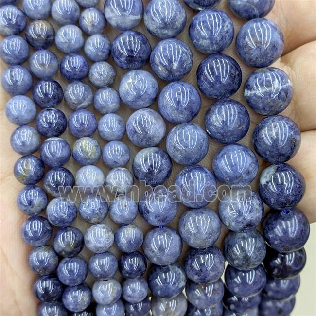 Natural Blue Sapphire Beads Smooth Round