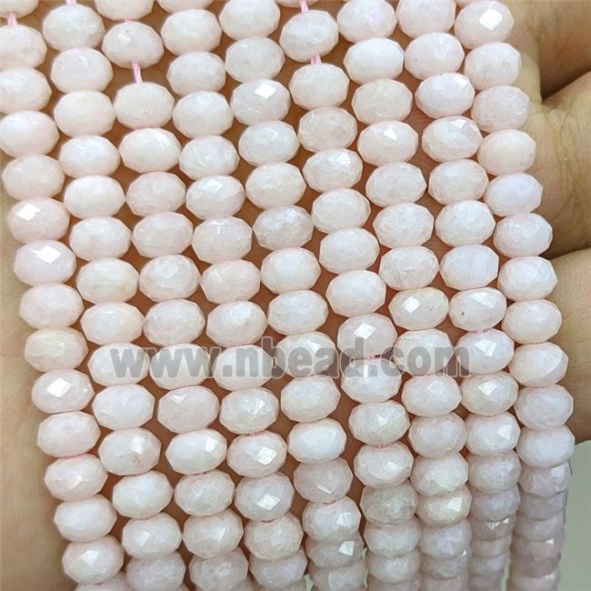 Chinese Pink Morganite Beads Faceted Rondelle