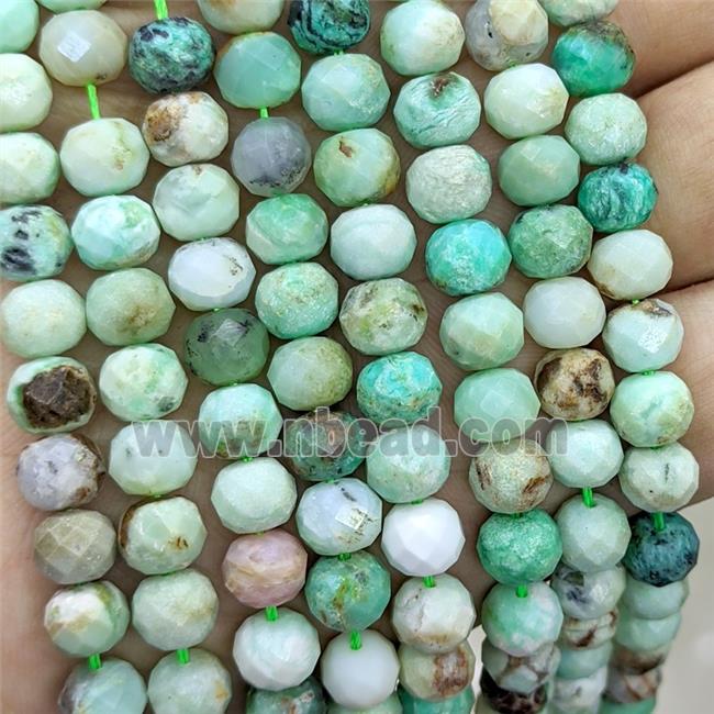 Natural Australian Chrysoprase Beads Faceted Rondelle