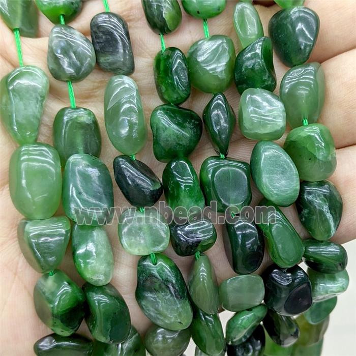 Natural Canadian Chrysoprase Chips Beads Green Freeform