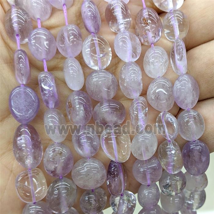 Natural Lt.purple Amethyst Chips Beads Freeform