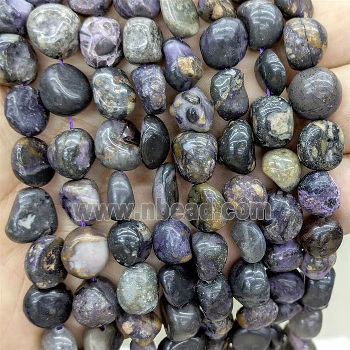 Natural Purple Jasper Chips Beads Freeform