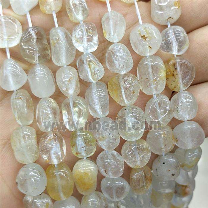 Natural Topaz Chips Beads Clear Freeform