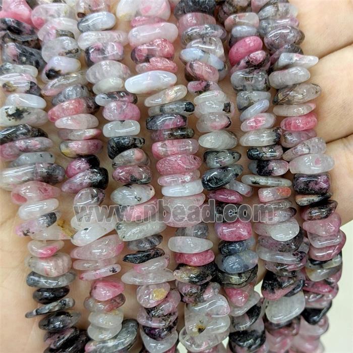 Natural Pink Sakura Quartz Chips Beads Freeform