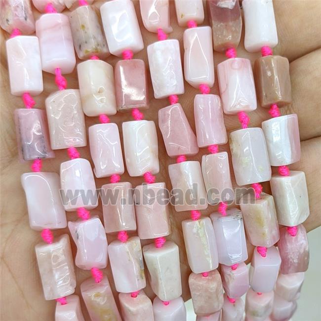 Natural Pink Opal Beads Tube
