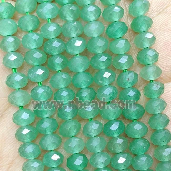 Natural Green Aventurine Beads Faceted Rondelle