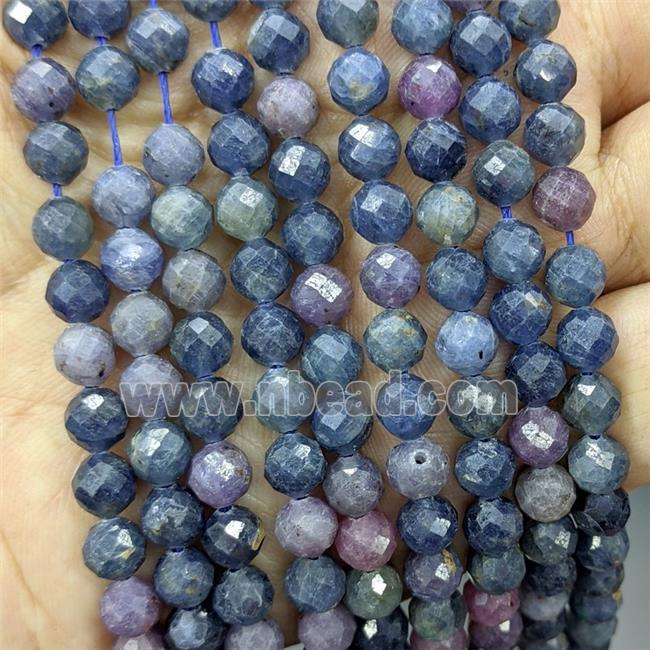 Natural Sapphire Beads Faceted Round