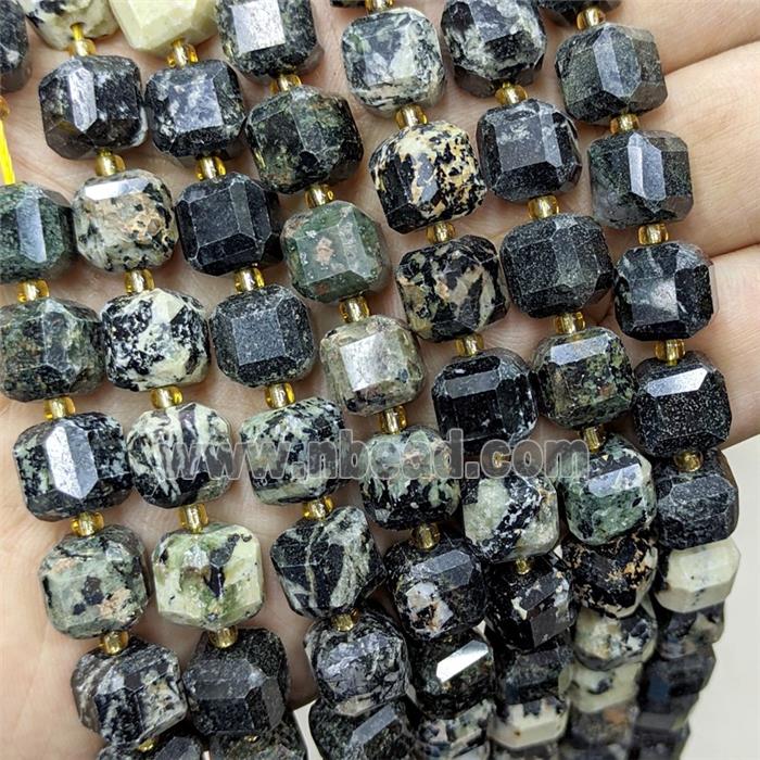 Natural Chohua Jasper Beads Faceted Cube