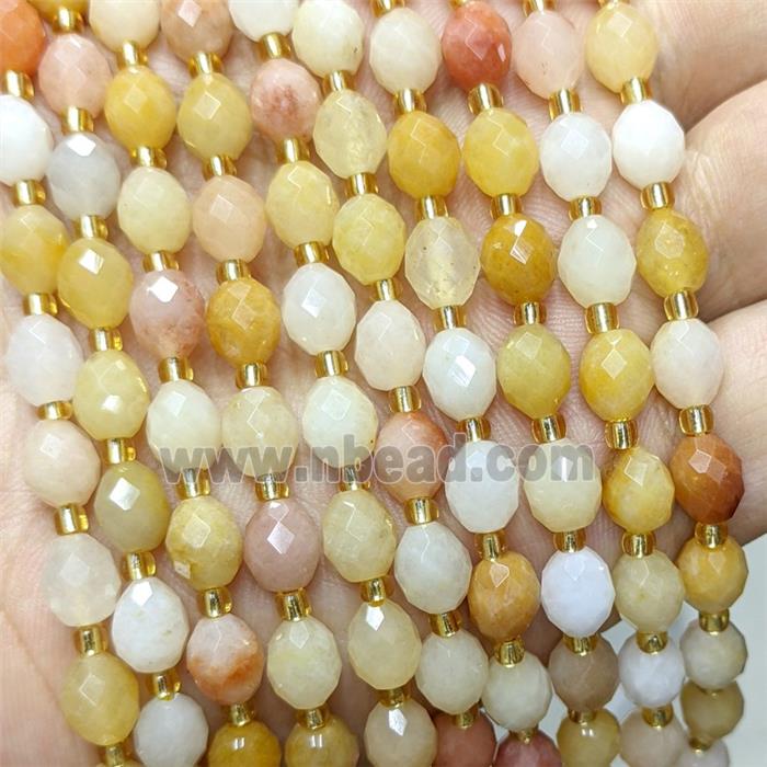 Natural Yellow Aventurine Beads Faceted Rice