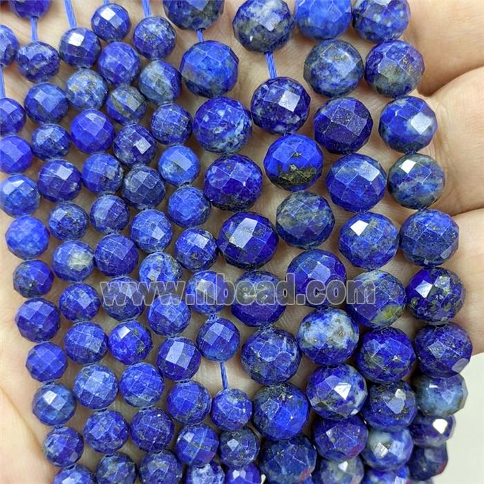 Natural Blue Lapis Lazuli Beads Faceted Round