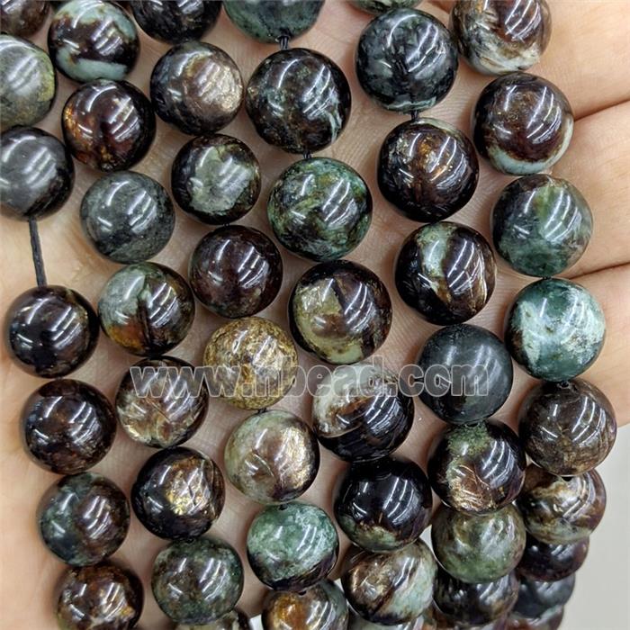 Natural Brazilian Biotite Beads Black B-Grade Smooth Round