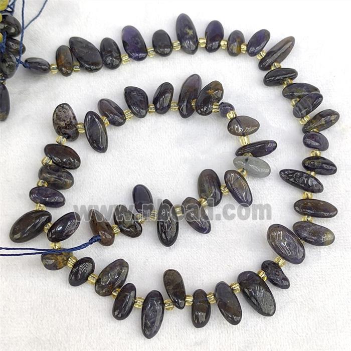 Iolite Chips Beads Inkblue Freeform Topdrilled