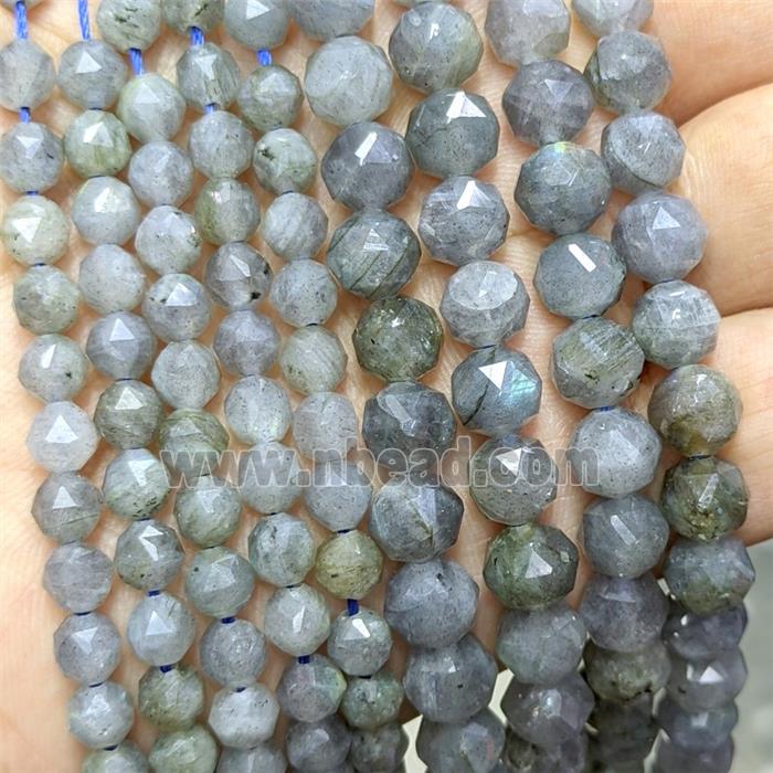 Natural Labradorite Beads Cutted Round
