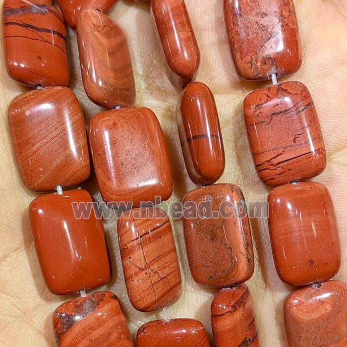 Red Jasper Rectangle Beads