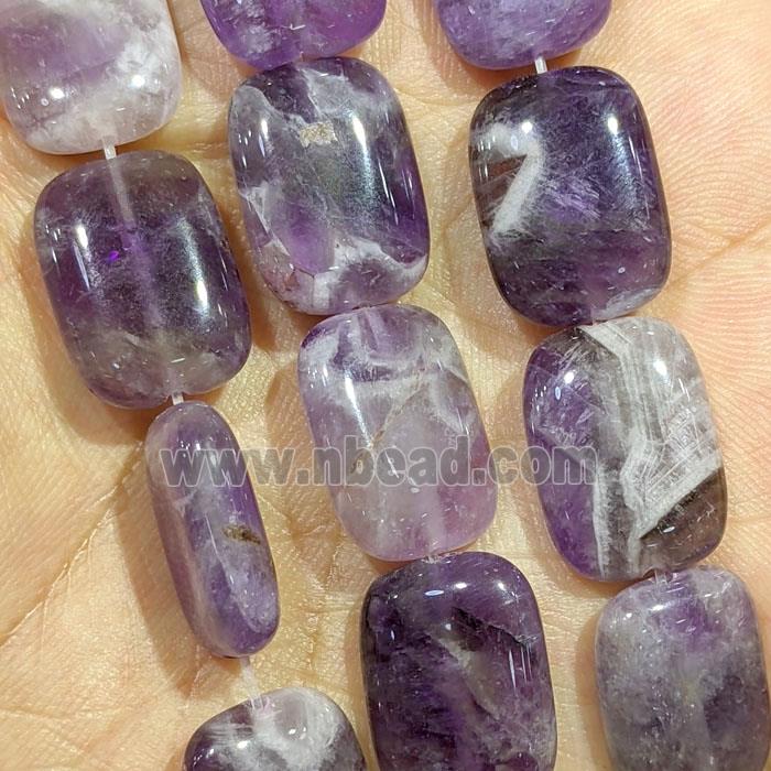 Purple Amethyst Rectangle Beads