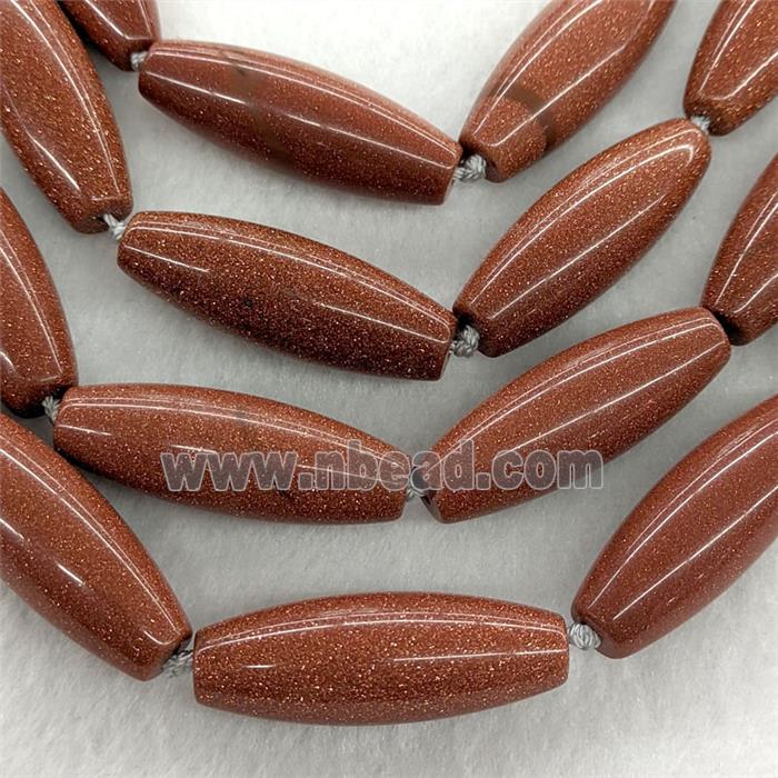 Golden Sandstone Rice Beads
