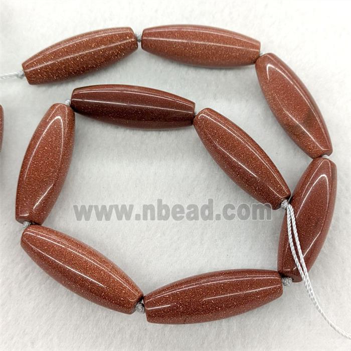 Golden Sandstone Rice Beads