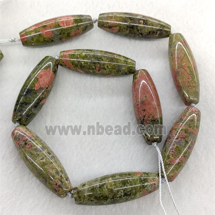 Natural Unakite Rice Beads