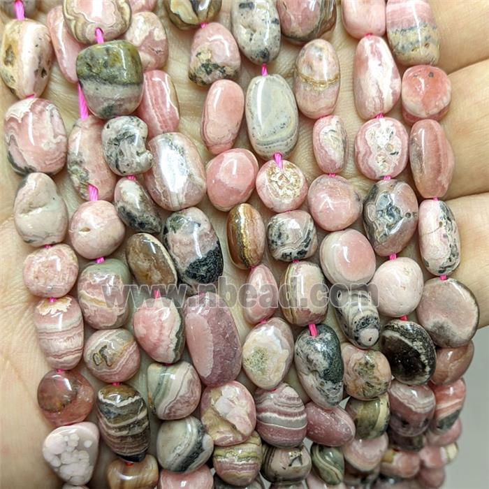 Natural Pink Rhodochrosite Chip Beads Freeform