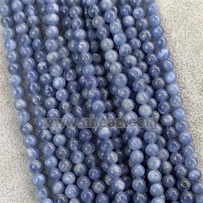 Natural Kyanite Beads Smooth Round A-Grade