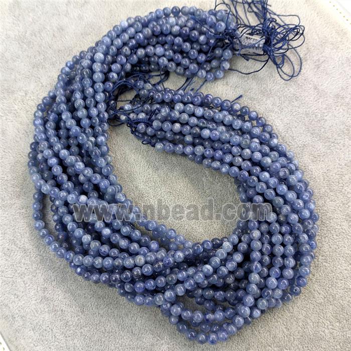 Natural Kyanite Beads Smooth Round A-Grade