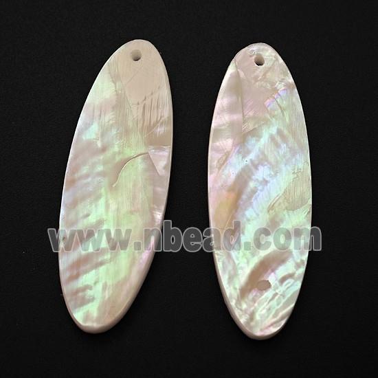 White MOP Shell Oval Pendant