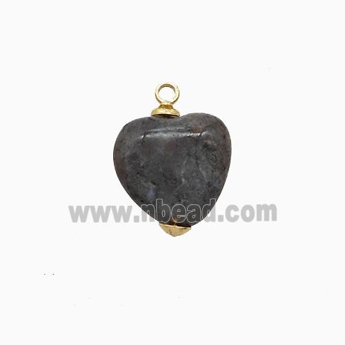 Indian Agate Heart Pendant