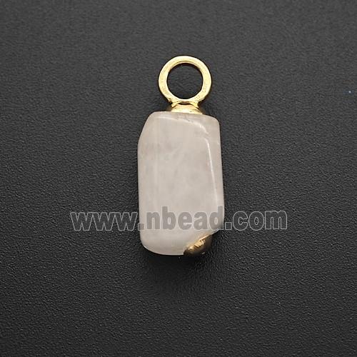 Pink Rose Quartz Stick Pendant