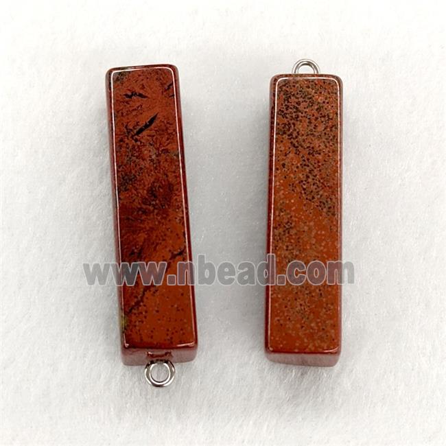 Natural Red Jasper Stick Pendant