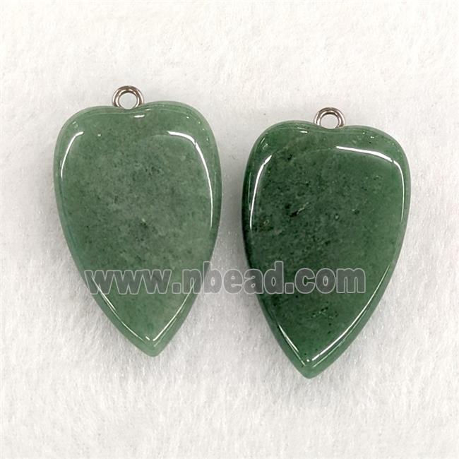 Natural Green Aventurine Heart Pendant
