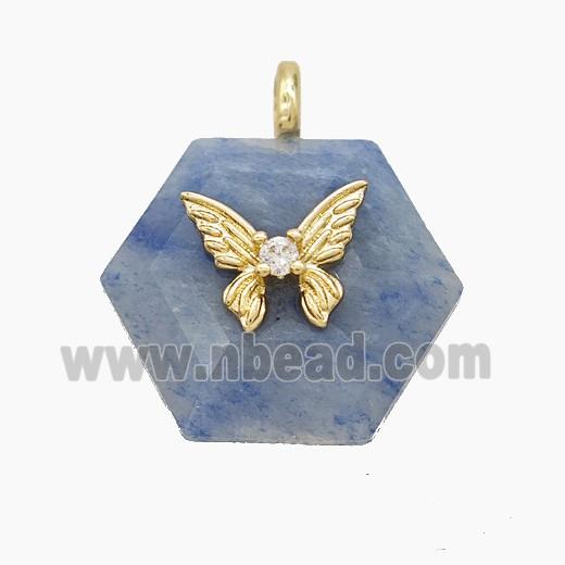 gemstone Pendant pave zircon, faceted