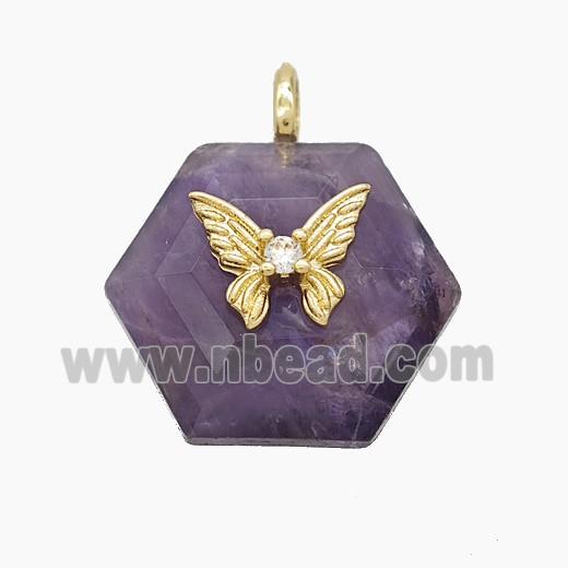 gemstone Pendant pave zircon, faceted