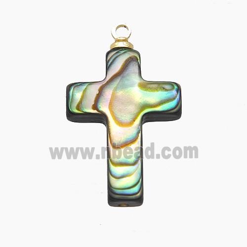 Abalone Shell Cross Pendant