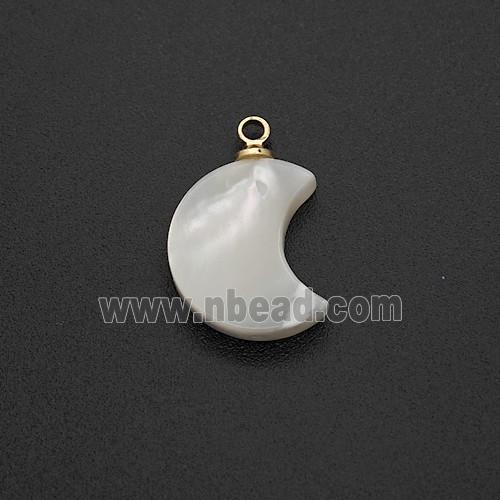 MOP Shell Moon Pendant
