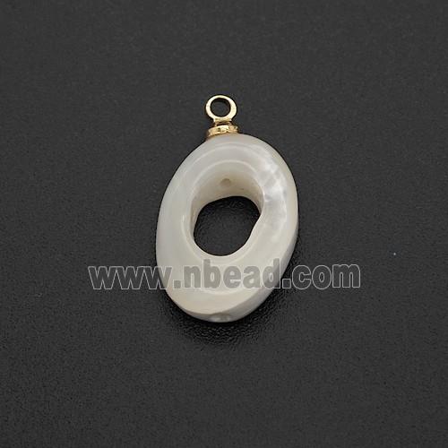 MOP Shell Circle Pendant