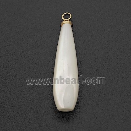 MOP Shell Teardrop Pendant