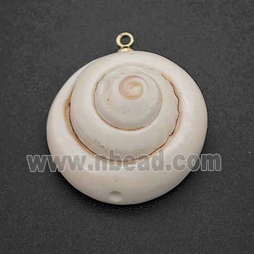 Sea Shell Spiral Pendant