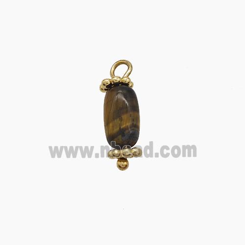 Tiger Eye Stone Rice Pendant
