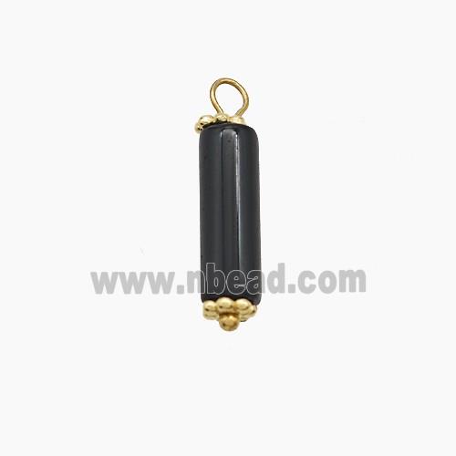 Black Obsidian Stick Pendant