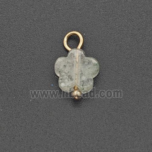 White Sponge Jade Flower Pendant